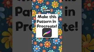 Забавный цветочный узор для начинающих в Procreate | 5 мотивов