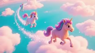 Fluffy Cloud Castle Race | Fun Sky Adventure Song for Kids | Race Through the Clouds Rhyme