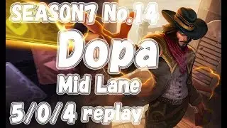 Dopa TwistedFate vs Talon replay KR LOL Challenger