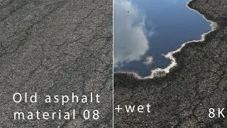 Old asphalt material 08 8k seamless PBR