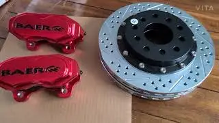BAER brake install on my 2018 Mustang. Saved over 90lbs!!!