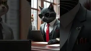 Boss Tommy The Ruthless CEO Cat 😼🔥 #BossTommy #CEOcat #FunnyCats