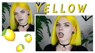 DYING MY HAIR BRIGHT YELLOW | at home
