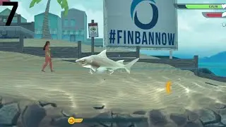 Hungry Shark Evolution 🦈 Tiger Shark Max 10 Level Android Gameplay Part-6