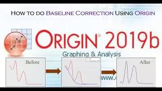 How to do #Baseline correction using #Origin 2019b software