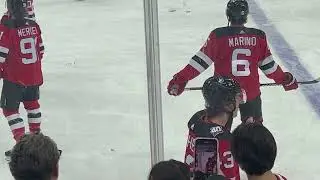 Luke Hughes NJ Devils Stickhandles & Flies Around During Warmups Before His First NHL Playoff Game