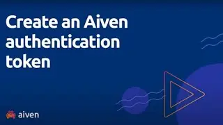 Create an Aiven Authentication Token