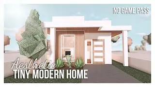 Roblox |Bloxburg Mini Casa Moderna Iniciante(Sem Game pass)| Speedbuild