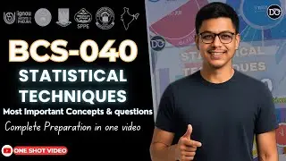 Statistical techniques in one video | BCS040 in one video | | BCS040 important questions & concepts