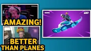 *STREAMERS* USING FOR THE FIRST TIME THE NEW *DRIFTBOARD* - FORTNITE FUNNY AND BEST MOMENTS