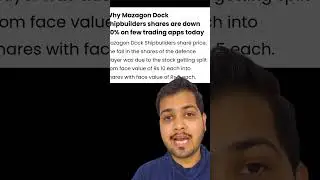 Nmdc 70% down and mazagon dock 50 down why? Stock split vs bonus issue.💯💡 #stockmarket #shorts