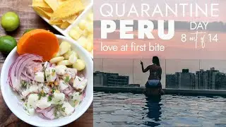 Trying Peruvian Beer, Wine and Ceviche in Quarantine // Day 8 in Lima Peru