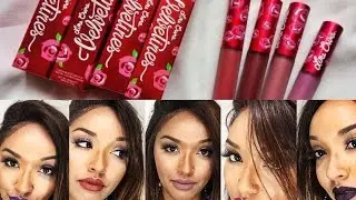 LIME CRIME FAKE LIQUID LIPSTICK SWATCHES