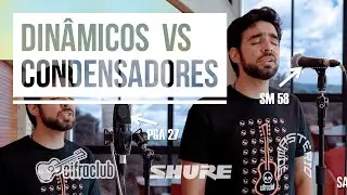 MICROFONE CONDENSADOR X MICROFONE DINÂMICO | Curso de áudio #8