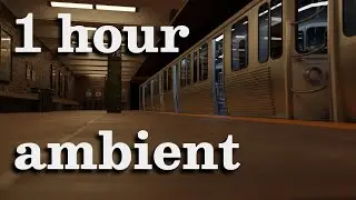 Ambience - Empty subway station while trains run
