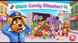 Giant Candy Disaster! 🍭 | 👽 Baby Alien's Magic | Funny Adventure | Sheriff Labrador
