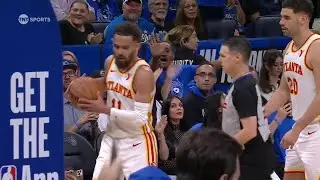 Trae Young EJECTED for refusing to give the ref the ball in Play-In vs. Magic | NBA on ESPN