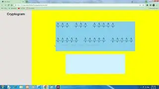 Cryptogram | HTML | JAVASCRIPT