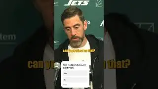 RODGERS FIRES BACK! Aaron's Blunt Response to #Jets' Struggles. #NFL #Shorts #Media #NewYork