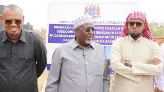 Guddoomiyaha BFS  ayaa magaalada Xudur ka dhagax dhigay mashruuc Ceelal looga hirgelinaayo Bakool.