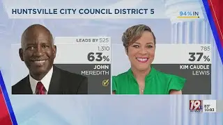 2 Runoffs and Meredith Win Headline Huntsville Election Results | Aug. 27, 2024 | News 19 at 10 p.m.