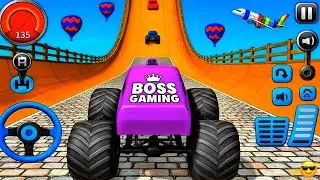 Impossible Mega Ramp Challenge 🚛🔥 Monster Truck Mega Ramp Stunt Racing | BossMegaRamp