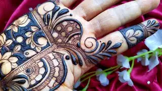 Reverse Filling in Mehndi | Mehendi Tutorial for Beginners | Simple Mehndi Design