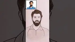 how to draw Hardik Pandya drawing #drawingtutorials #art #easydrawing #sketch