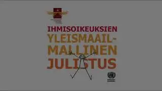 Ihmisoikeuksien Yleismaailmallinen Julistus (UDHR read in Finnish)