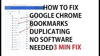How to fix Chrome Duplicate Books Issue [3 minute fix! no software needed!]