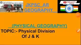 JKPSC_AR (Geography) | Physical Geography || Physical Division of Jammu & Kashmir | AR Co-operative