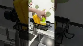 Convenient kitchen tool, sink storage shelf! #kitchenhack #kitchen #goodthing #kitchentools #useful
