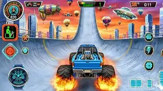 Mega Ramp Challenge! 🤯 Super Crazy GT Monster Truck Racing Stunts | Android Gameplay