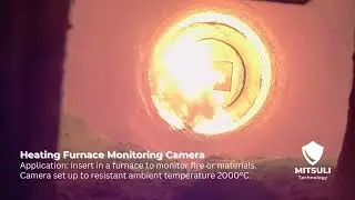 Application: Heat Resistant Furnace Camera Application - MICS-7300-TXV - Rotary Incinerator