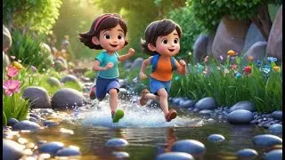 Five Sleepy Pebbles Rolling One by One | Nursery Rhymes for Kids & Baby Songs