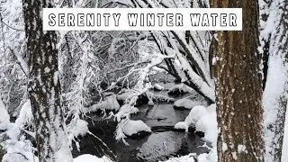 Serenity Winter Water | Relaxing Snowy Stream Sounds for Sleep & Meditation
