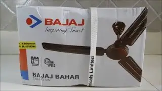 Bajaj New Bahar Hi-Speed Ceiling Fan Unboxing & detail Review after 1 month use (Hindi)