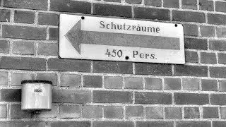 Eingerichteter Luftschutzbunker unter einer Kaserne