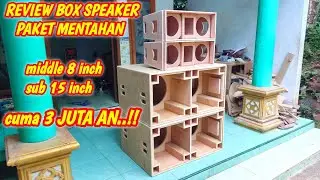 REVIEW PAKET BOX SPEAKER‼️buat rumahan atau hajatan minimalis bisa
