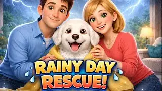 English Conversation Practice for Beginners | Follow & Speak (Rainy Day Story)