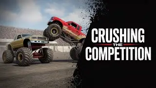 Crushing the Competition Monster track 🤯 vs monster truck 😱#Fun Games World