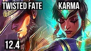 TWISTED FATE vs KARMA (MID) | 4.4M mastery, 12/1/7, Legendary | EUW Diamond | 12.4