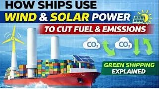 How Ships Use Wind & Solar Power to Cut Fuel & Emissions | Green Shipping Explained
