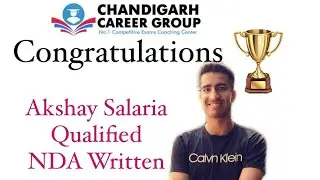 Akshay Salaria | Cleared  NDA and CDS written exam 2020 | Chandigarh career group