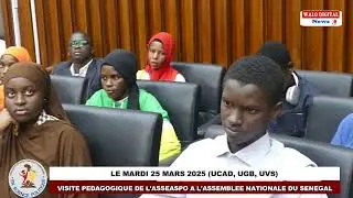 Visite Association des Étudiants Africains en Science Politique à l'Assemblée Nationale du Sénégal