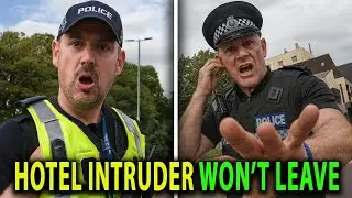 INSANE Hotel Confrontation: Intruder REFUSES to Leave After Security Showdown!