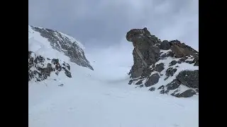 [4K] Think-Again Double Black, South Side Chutes - Banff Sunshine Village