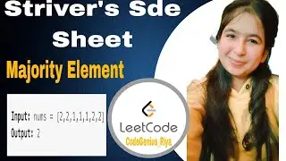 Majority Element🔥🔥 | Leetcode 169 | Moore's Voting algorithm |Amazon |Flipkart|Microsoft
