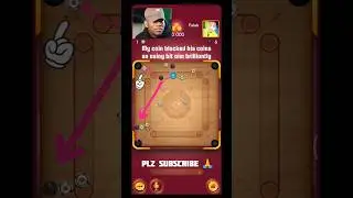 😆Bit-aim.opponent fails to release the block😜10k 1v1 gameplay 💪 #carromdiscpool #shorts #carrompool