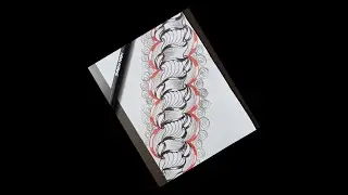 Simple Zentangle For beginners// EasyTangle// Zentangle pattern